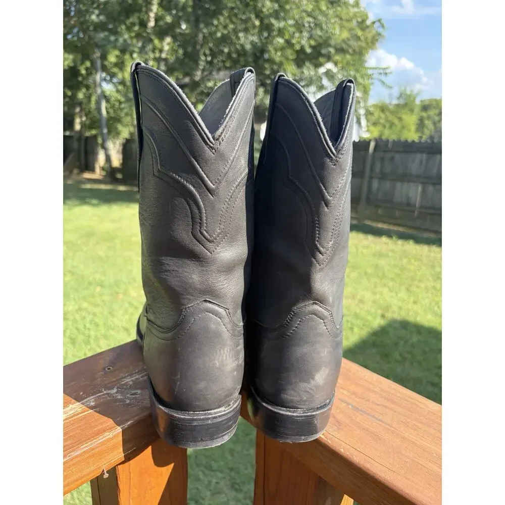 Tecovas The Jake 2100 Mens 13EE Black Leather Western Roper Boots Vibram Sole